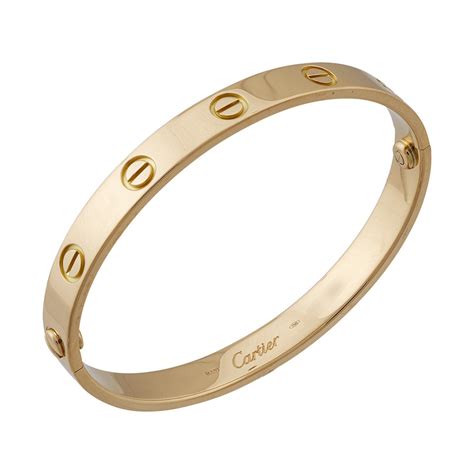 cartier 18k gold bangle